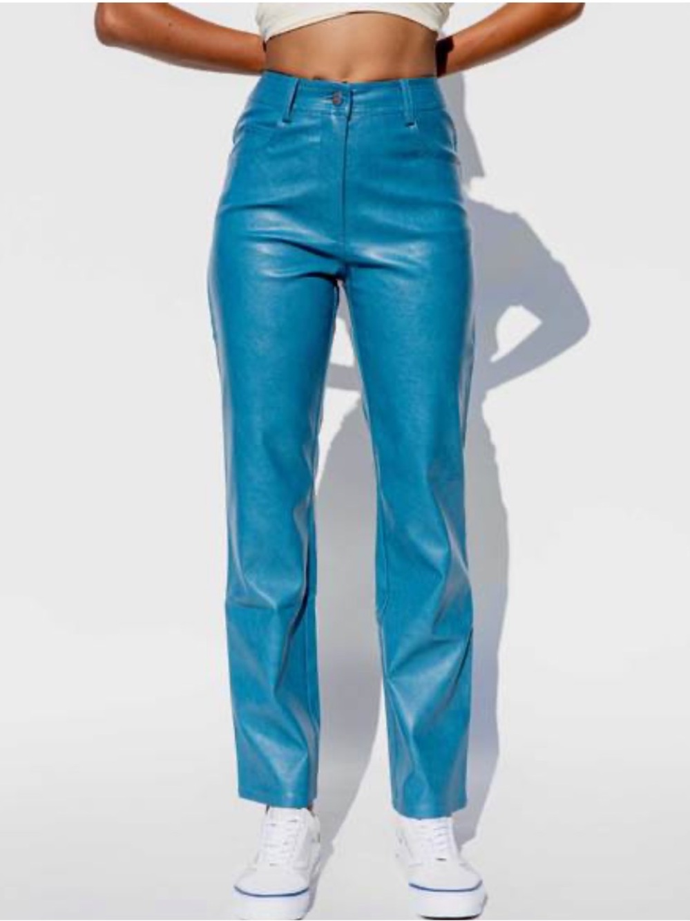 Miaou Junion Pant - Teal Leather